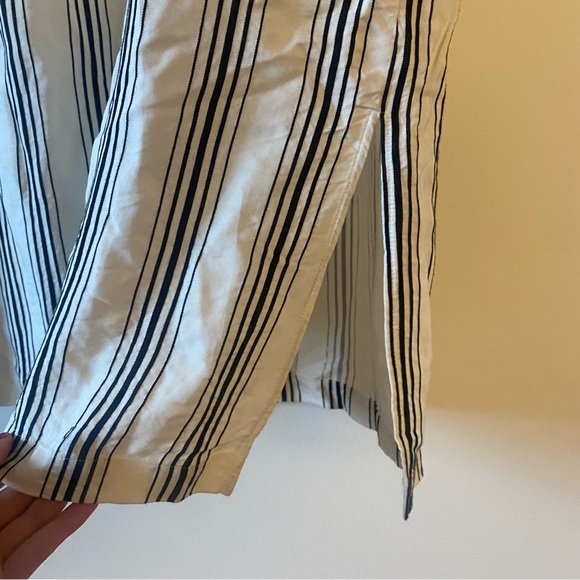 Maeve by Anthropologie Cream & Black Esther Striped Sleeveless Shirt Dress - Picture 10 of 13